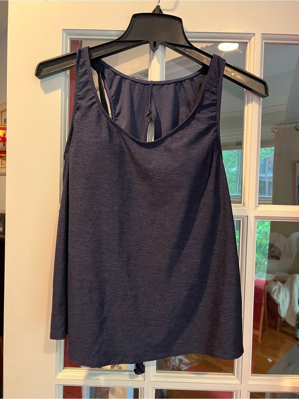 Kona Sol Navy Blue Scoop Neck Tank Top